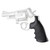 Hogue Rubber Grip - Revolver Grip, S&W N Square Butt, Black