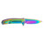 Kershaw Outcome - Folding Knife/Assisted, Plain, 2.8", Rainbow (2)