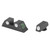 Meprolight Tru-Dot - Sight, Fits Glock 17/19/22/23, Green, Green (2)