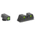 Meprolight Hyper-Bright - Sight, Fits Glock 42/43/43X/48, Green, Green (2)