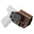 Mission First Tactical Hybrid Holster - Inside Waistband Holster, Fits Glock 43/43X, Ambidextrous, Brown