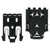 Safariland QLS - Holster Accessories, 1 Male & 1 Female, Black