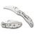 Spyderco Harpy Clipit - Folding Knife, Plain, 2.75", Silver