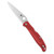 Spyderco Charisma - Folding Knife, Plain, 2.98", Silver