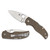 Spyderco Native 5 - Folding Knife, Plain, 2.95", Silver