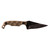 Stroup Knives Mini 1 - Fixed Blade Knife, Plain, Black