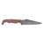 Stroup Knives TU2 - Fixed Blade Knife, Plain, 4", Black (2)