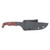 Stroup Knives TU2 - Fixed Blade Knife, Plain, 4", Black (3)