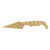 Stroup Knives ULNM - Fixed Blade Knife, Plain, Flat Dark Earth
