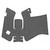 TALON Grips Inc Rubber - Grip Accessories, Fits Glock Gen 5 17 Medium Backstrap, Black