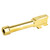 Zaffiri Precision Pistol Barrel, 9MM, 3.9", Threaded, Fits Glock 43, Titanium Nitride Finish, Gold