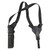 Uncle Mike's Vertical - Shoulder Holster, Open End, Right Hand, Black