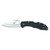 Spyderco Delica 4 - Folding Knife, Plain, 2.9", Silver