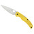 Spyderco Native Chief - Folding Knife, Plain, 4.02", Silver, Lightweight Salt, Plain Edge
