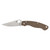 Spyderco Military 2 - Folding Knife, Plain, 4", Brown