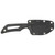 Outdoor Edge Pivot - Fixed Blade Knife, Plain, 6.5", Black, Drop Point