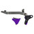 Timney Triggers Alpha Competition - Trigger, Purple, Anodized Finish, Fits GLOCK Gen 5 - G17