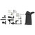 Aero Precision M5 Lower Parts Kit - Black, For AR10, Magpul MOE Grip in Black