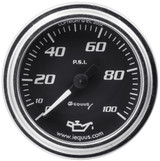 2.0 Dia Oil Pressure Gauge Chrome  0-100psi