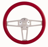 Billet T Series Red Wrap ped Steering Wheel