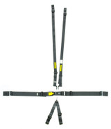 6pt Harness System SFI LatchLink Black HANS