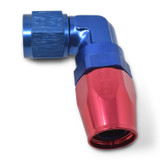 6AN 180Deg Hose End ProClassic Blue/Red
