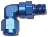 6AN 3/8NPT 90Deg Hse End Swivel Blue