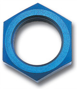 4AN Bulkhead Nuts Blue 2/pkg