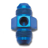 6AN Flare Union M to M 1/8 Gauge Port Blue