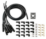 Univ Spark Plug Wire Set 180 Ceramic Boots Black