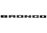 Bronco Grille Lettering Overlay Kit - Black