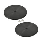 Nose Duct Cap 3IN Plastic Black Pair
