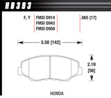 Brake Pad HPS Front 02-21 Honda