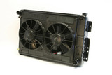 Radiator w/Fans Camaro 67-69 BBC Man Trans Blk