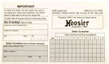 Hoosier Registration Card
