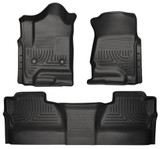 15-   GM 2500HD Crew Cab Floor Liners Black