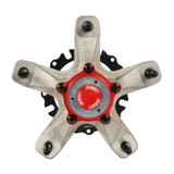 Wheel Hub - Accelerator - Front - Wide 5 - Bearings / Dust Cap / Hardware Included - Wheel Studs - Aluminum - Natural - Each