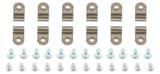 1/4in Stainless Steel Single Line Clamps 12Pk