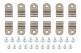 3/8in Stainless Steel Single Line Clamps 12Pk