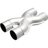Stainless Tru-X Crossover 3in Dual