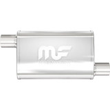 Stainless Muffler 2.25in. Offset In/Out