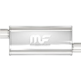 Stainless Muffler 3in Offset In/Offset Out