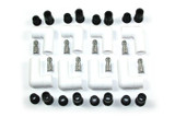 Ceramic Spark Plug Boot Kit 90-Deg 8pk White