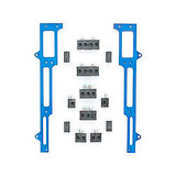 Spark Plug Wire Loom SBC Blue