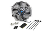 Electric Cooling Fan - 10 in Fan - Push / Pull - 1024 CFM - Curved Blade - 10.75 x 11.375 in - 2.5 in Thick - Plastic - Kit