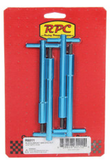 Blue Aluminum T-Bar Wing Nut 4-3/4In With 1/4-20