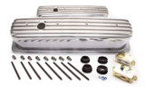 SBC Alum Finned Tall Center Bolt V/C Polished