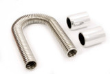 36in Stainless Hose Kit w/Polished Ends
