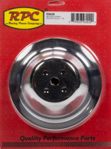 Chrome Steel Water Pump Pulley SBC Short 7.1 Dia