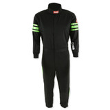 Black Suit Single Layer Kids XX-Small Green Trim
